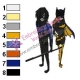 Nightwing and Batgirl Teen Titans Embroidery Design